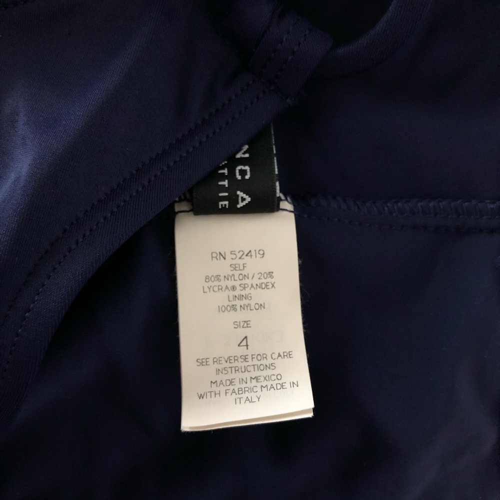 La Blanca Bikini Bottoms O-Ring Navy Blue Size 4 - Picture 6 of 7